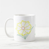 Coréopsis Jaune Fleur Amour Maman Mugs (Gauche)