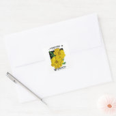 Coreopsis Vierkante Sticker (Envelop)