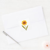 Coreopsis — vrolijkheid vierkante sticker (Envelop)
