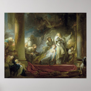 Coresus offert zichzelf op om Callirhoe te redden Poster