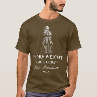 Corey Salem Massachusetts Witch Trial New England T-shirt