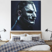 Corey Taylor Alternate Mask Custom Frame Canvas Afdruk (Insitu (Slaapkamer))