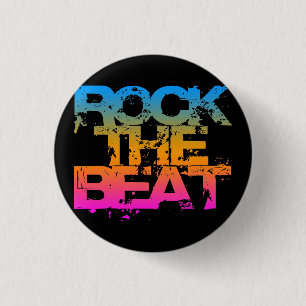 Corey Tiger 1980S Retro Rock The Beat Ronde Button 3,2 Cm