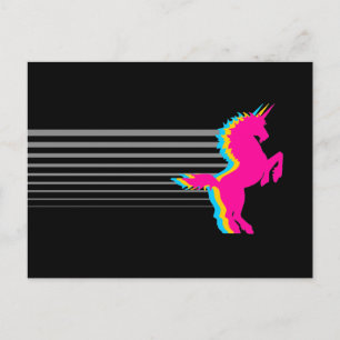 Corey Tiger 1980S Retro Unicorn Briefkaart