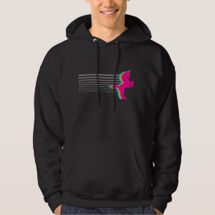 COREY TIGER 1980s RETRO  UNICORN Hoodie