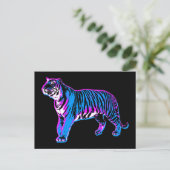 COREY TIGER 1980s RETRO  WILD TIGER Briefkaart (Staand voorkant)