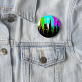 Corey Tiger 1980s  verfdrukking Ronde Button 5,7 Cm (In situ)