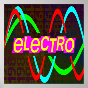 Corey Tiger 80s Electro Poster