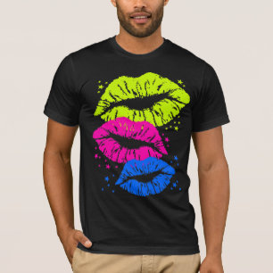 Corey Tiger 80s Lips & Stars Kisses T-shirt