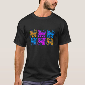 COREY TIGER 80's MULTI TIGER HORIZONTAAL T-shirt