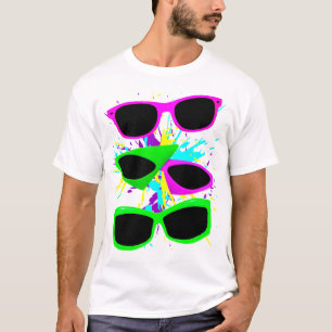 Corey Tiger 80s Neon Sunbril Splatter T-shirt