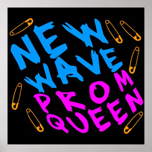 Corey Tiger 80's New Wave Prom Queen Poster (Voorkant)