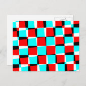 Corey Tiger 80's  Op Art Briefkaart (Voorkant / Achterkant)