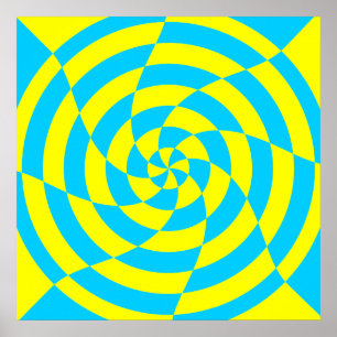 Corey Tiger 80's  Op Art Poster