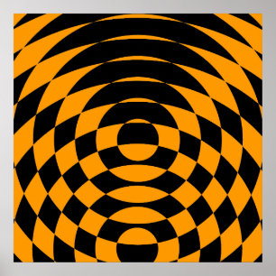Corey Tiger 80's  Op Art Poster