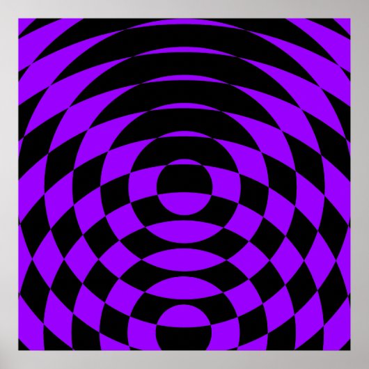 Corey Tiger 80's Op Art Poster (Voorkant)