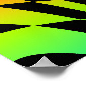 Corey Tiger 80's Op Art Poster (Hoek)