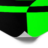 Corey Tiger 80's Op Art Poster (Hoek)