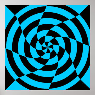 Corey Tiger 80's Op Art Poster