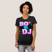 Corey Tiger 80s Retro 80s DJ T-Shirt (Devant entier)