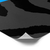 Corey Tiger 80s Retro Boombox Radio Poster (Hoek)