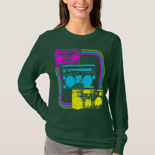 Corey Tiger 80s Retro Boombox Radio T-shirt