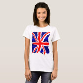 Corey Tiger 80's Retro Britse vlag T-shirt (Voorkant volledig)