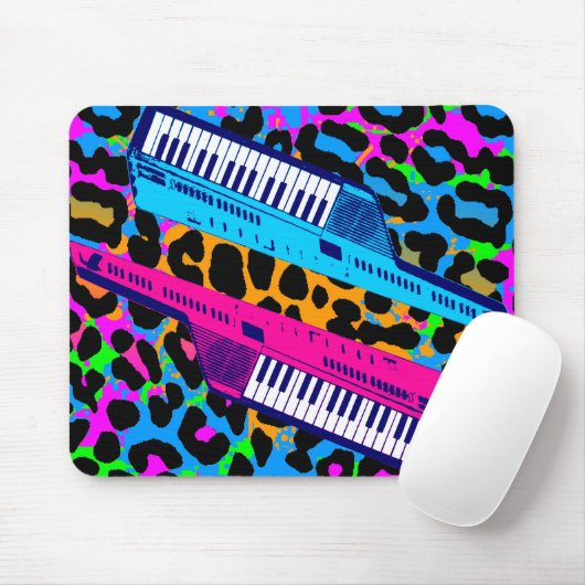 Corey Tiger 80s Retro Keytar  Mousepad Muismat (Met muis)