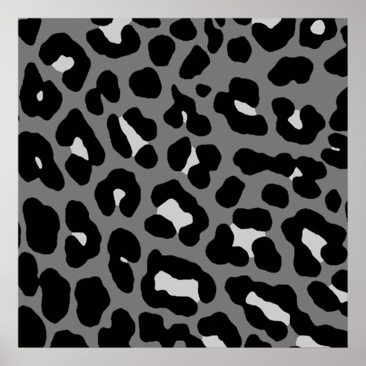 Corey Tiger 80s Retro Leopard Pattern Poster (Voorkant)