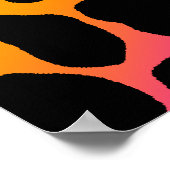 Corey Tiger 80s Retro Leopard Pattern Poster (Hoek)