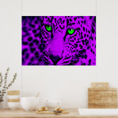 Corey Tiger 80s Retro Leopard Poster (Keuken)