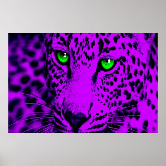 Corey Tiger 80s Retro Leopard Poster (Voorkant)