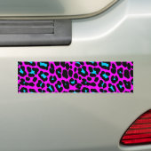 Corey Tiger 80s Retro Leopard Spots Bumpersticker (Op auto)
