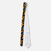 Corey Tiger 80s Retro Neon Luipaardprint Das (Achterkant)