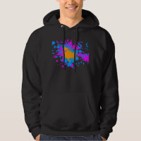 Corey Tiger 80s Retro Paint Splatter (Multi-kleuri