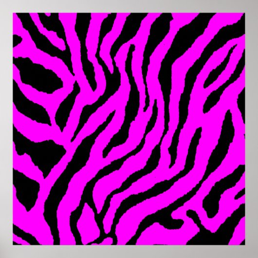 Corey Tiger 80s Retro Tiger Pattern Poster (Voorkant)