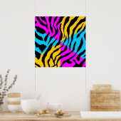 Corey Tiger 80s Retro Tiger Pattern Poster (Keuken)