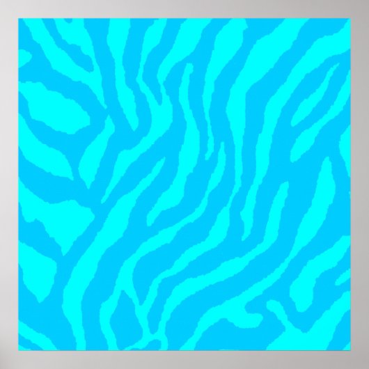 Corey Tiger 80s Retro Tiger Pattern Poster (Voorkant)