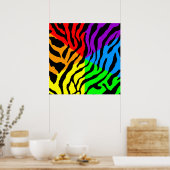 Corey Tiger 80s Retro Tiger Pattern Poster (Keuken)