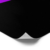 Corey Tiger 80s Retro Unicorn Rainbow Poster (Hoek)