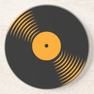Corey Tiger 80s Retro Vintage Vinyl Record Coaster Zandsteen Onderzetter