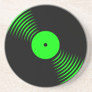 Corey Tiger 80s Retro Vintage Vinyl Record Onderze Zandsteen Onderzetter
