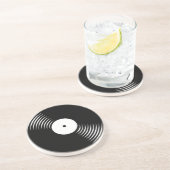 Corey Tiger 80s Retro  Vinyl Record Onderzetter (Zijkant)