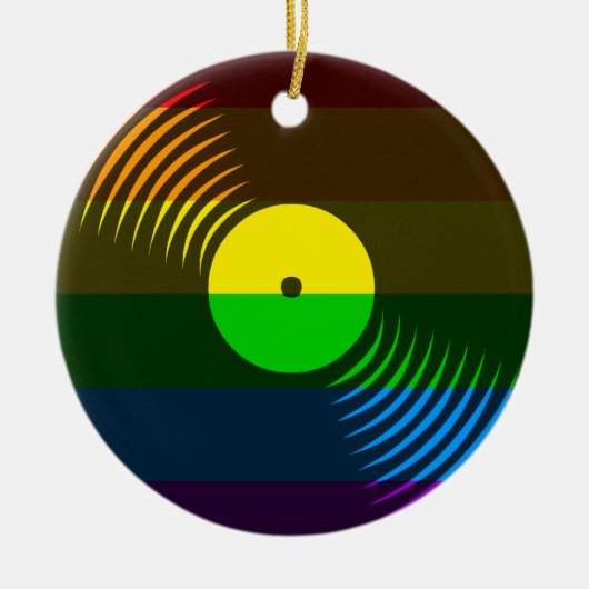 Corey Tiger 80s Retro Vinyl Record Ornament (Voorkant)