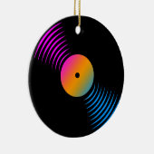 Corey Tiger 80s Retro Vinyl Record Ornament (Rechts)