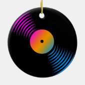 Corey Tiger 80s Retro Vinyl Record Ornament (Achterkant)