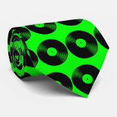 Corey Tiger 80s Retro  Vinyl Record Stropdas (Opgerold)