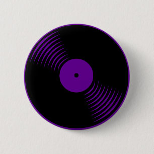 Corey Tiger 80s Retro  vinylplaat Ronde Button 5,7 Cm