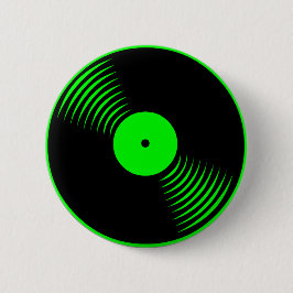 Corey Tiger 80s Retro  vinylplaat Ronde Button 5,7 Cm