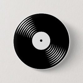 Corey Tiger 80s Retro  vinylplaat Ronde Button 5,7 Cm